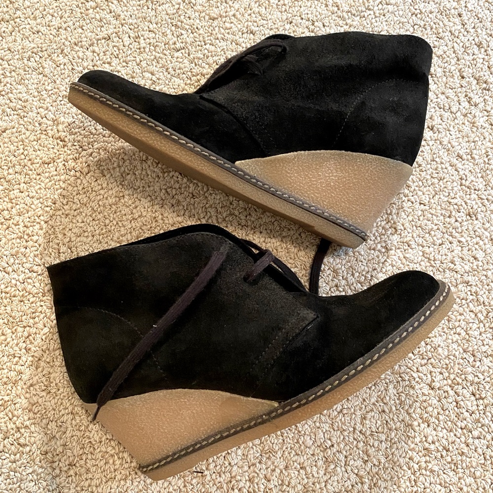 Jcrew wedge booties. Women’s size 8.